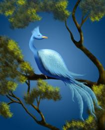 "Silver" Blue Bird